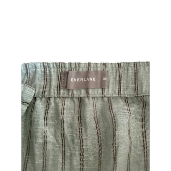 Everlane Picnic Sea foam Green Linen Jumpsuit - Picture 5 of 6